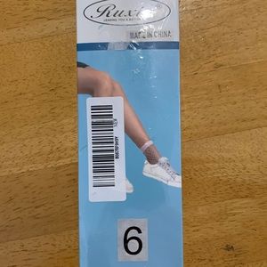 New 6 Pair RUXIA White Fishnet Ankle Stocking SOCK